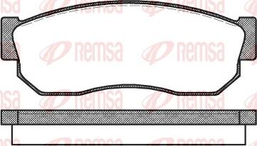 Remsa 0149.10 - Тормозные колодки, дисковые, комплект unicars.by