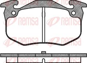 Remsa 0144.60 - Тормозные колодки, дисковые, комплект unicars.by