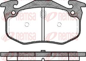 Remsa 0144.06 - Тормозные колодки, дисковые, комплект unicars.by