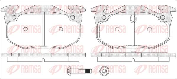 Remsa 0144.70 - Тормозные колодки, дисковые, комплект unicars.by