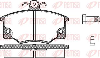 Remsa 0146.04 - Тормозные колодки, дисковые, комплект unicars.by