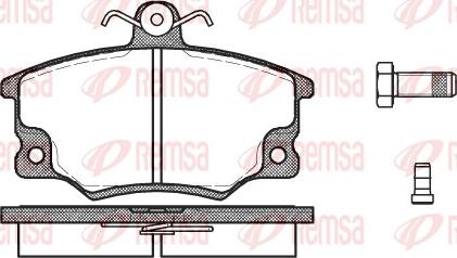 Remsa 0146.14 - Тормозные колодки, дисковые, комплект unicars.by