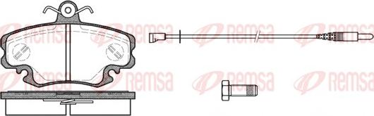 Remsa 0141.30 - Тормозные колодки, дисковые, комплект unicars.by