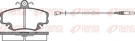 Remsa 0141.32 - Тормозные колодки, дисковые, комплект unicars.by