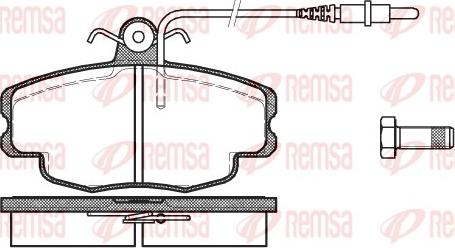 Remsa 0141.24 - Тормозные колодки, дисковые, комплект unicars.by