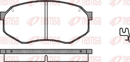 Remsa 0148.14 - Тормозные колодки, дисковые, комплект unicars.by