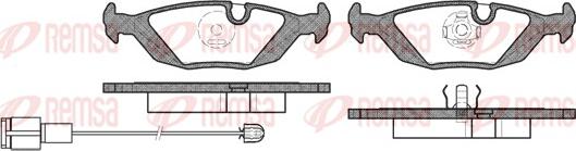 Remsa 0155.02 - Тормозные колодки, дисковые, комплект unicars.by