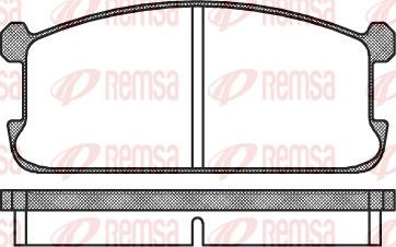 Remsa 0106.00 - Тормозные колодки, дисковые, комплект unicars.by