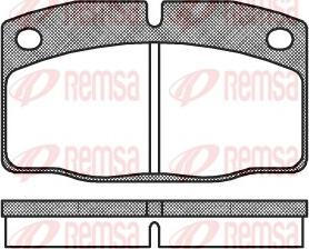 Remsa 0101.00 - Тормозные колодки, дисковые, комплект unicars.by