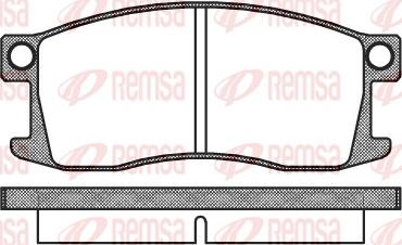 Remsa 0110.00 - Тормозные колодки, дисковые, комплект unicars.by