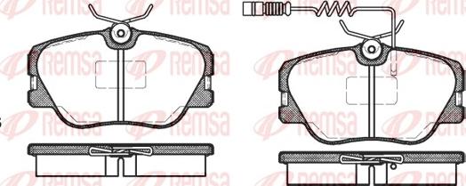 Remsa 0189.02 - Тормозные колодки, дисковые, комплект unicars.by