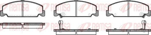 Remsa 0182.12 - Тормозные колодки, дисковые, комплект unicars.by