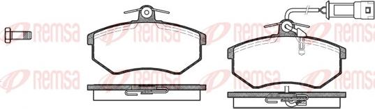 Remsa 0134.12 - Тормозные колодки, дисковые, комплект unicars.by