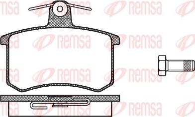 Remsa 0135.10 - Тормозные колодки, дисковые, комплект unicars.by