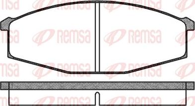 Remsa 0129.00 - Тормозные колодки, дисковые, комплект unicars.by