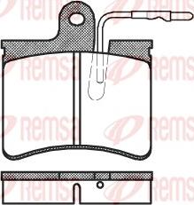 Remsa 0125.04 - Тормозные колодки, дисковые, комплект unicars.by