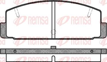 Remsa 0179.10 - Тормозные колодки, дисковые, комплект unicars.by