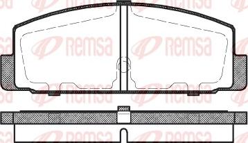 Remsa 0179.30 - Тормозные колодки, дисковые, комплект unicars.by