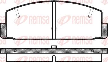 Remsa 0179.20 - Тормозные колодки, дисковые, комплект unicars.by