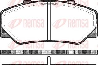 Remsa 0176.00 - Тормозные колодки, дисковые, комплект unicars.by