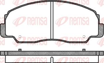 Remsa 0178.20 - Тормозные колодки, дисковые, комплект unicars.by