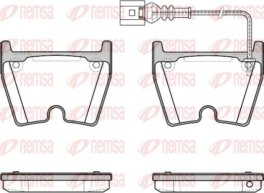 Remsa 0896.11 - Тормозные колодки, дисковые, комплект unicars.by