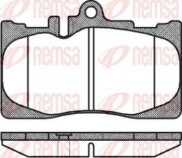 Remsa 0890.00 - Тормозные колодки, дисковые, комплект unicars.by