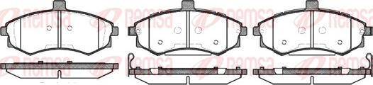 Remsa 0893.02 - Тормозные колодки, дисковые, комплект unicars.by