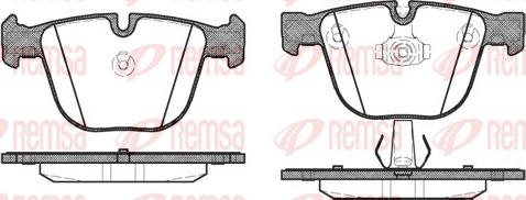 Remsa 0892.00 - Тормозные колодки, дисковые, комплект unicars.by