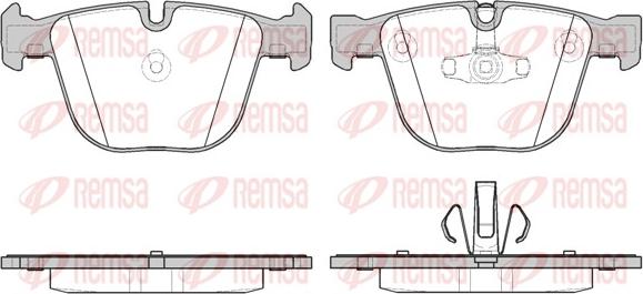 Remsa 0892.20 - Тормозные колодки, дисковые, комплект unicars.by