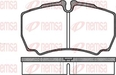 Remsa 0849.00 - Тормозные колодки, дисковые, комплект unicars.by