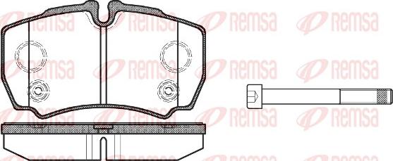 Remsa 0849.10 - Тормозные колодки, дисковые, комплект unicars.by