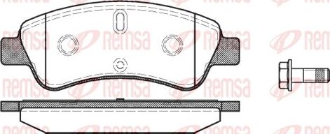 Remsa 0840.10 - Тормозные колодки, дисковые, комплект unicars.by