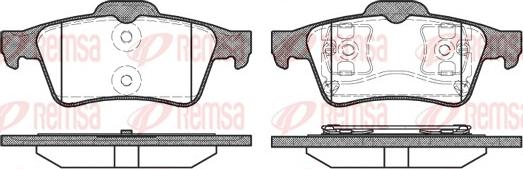 Remsa 0842.00 - Тормозные колодки, дисковые, комплект unicars.by