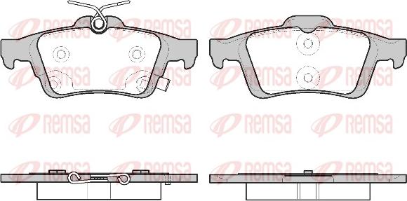 Remsa 0842.11 - Тормозные колодки, дисковые, комплект unicars.by