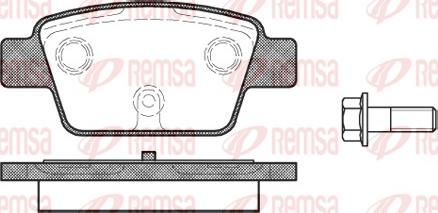 Remsa 0861.00 - Тормозные колодки, дисковые, комплект unicars.by