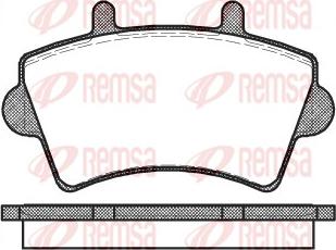 Remsa 0819.00 - Тормозные колодки, дисковые, комплект unicars.by