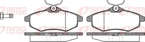 Remsa 0881.00 - Тормозные колодки, дисковые, комплект unicars.by