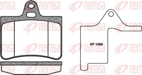 Remsa 0830.00 - Тормозные колодки, дисковые, комплект unicars.by