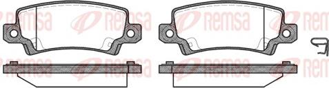 Remsa 0874.02 - Тормозные колодки, дисковые, комплект unicars.by