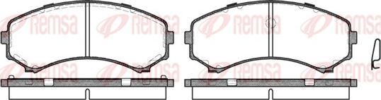 Remsa 0396.00 - Тормозные колодки, дисковые, комплект unicars.by