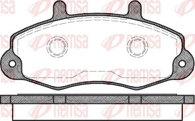 Remsa 0391.00 - Тормозные колодки, дисковые, комплект unicars.by