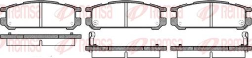 Remsa 0342.02 - Тормозные колодки, дисковые, комплект unicars.by