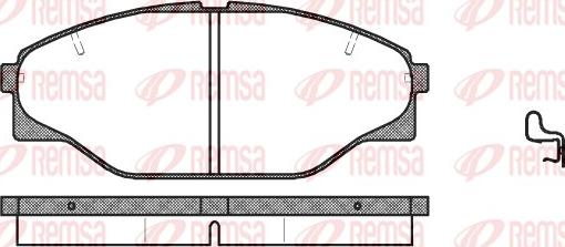 Remsa 0314.04 - Тормозные колодки, дисковые, комплект unicars.by