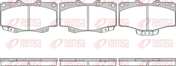 Remsa 0315.04 - Тормозные колодки, дисковые, комплект unicars.by