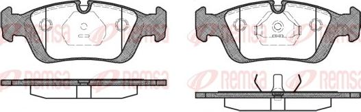 Remsa 0384.00 - Тормозные колодки, дисковые, комплект unicars.by