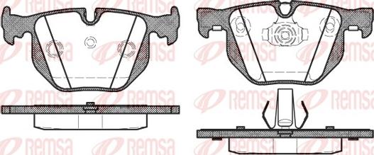 Remsa 0381.40 - Тормозные колодки, дисковые, комплект unicars.by