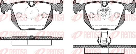 Remsa 0381.20 - Тормозные колодки, дисковые, комплект unicars.by