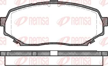 Remsa 0339.00 - Тормозные колодки, дисковые, комплект unicars.by