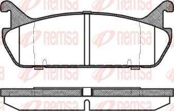 Remsa 0329.00 - Тормозные колодки, дисковые, комплект unicars.by